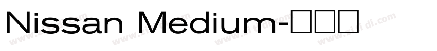 Nissan Medium字体转换